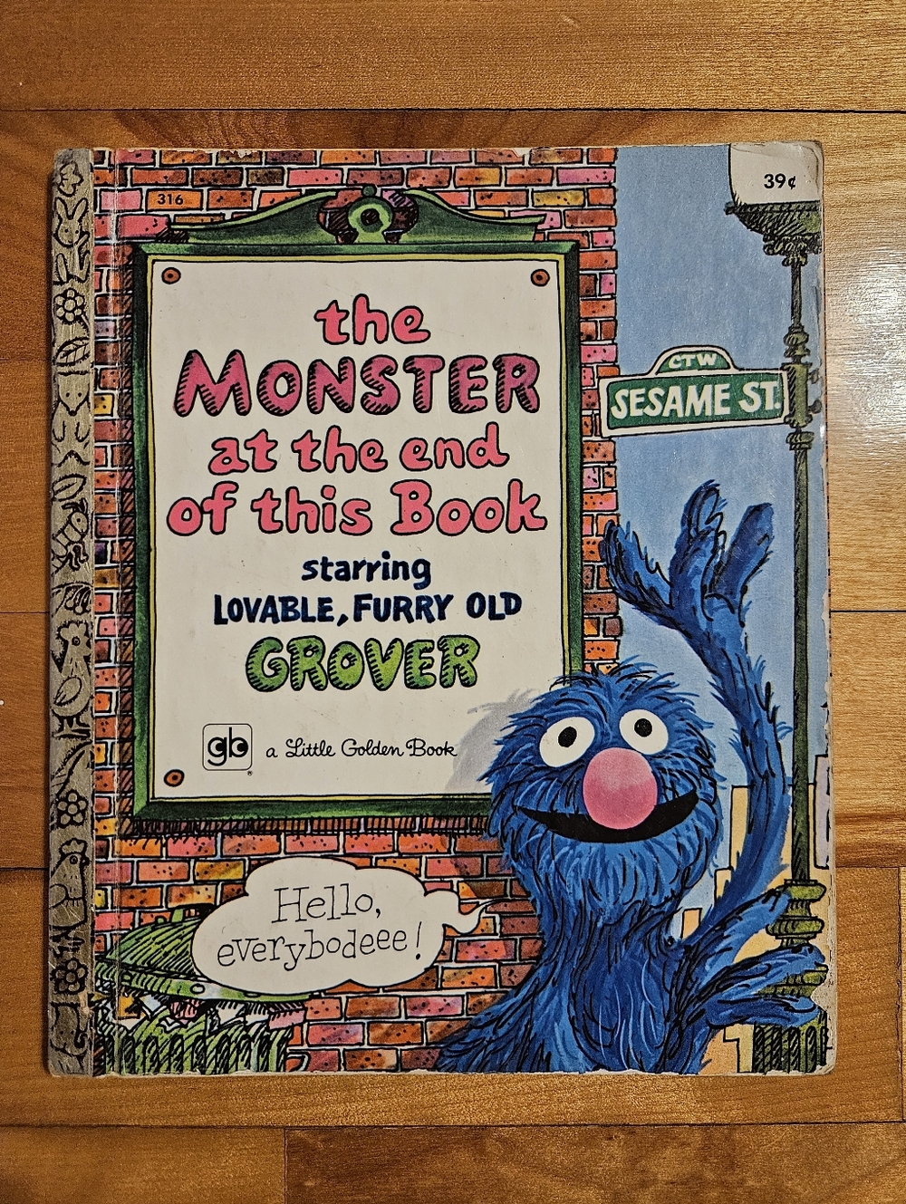 The Monster At The End Of This Book Vintage Little Golden Book